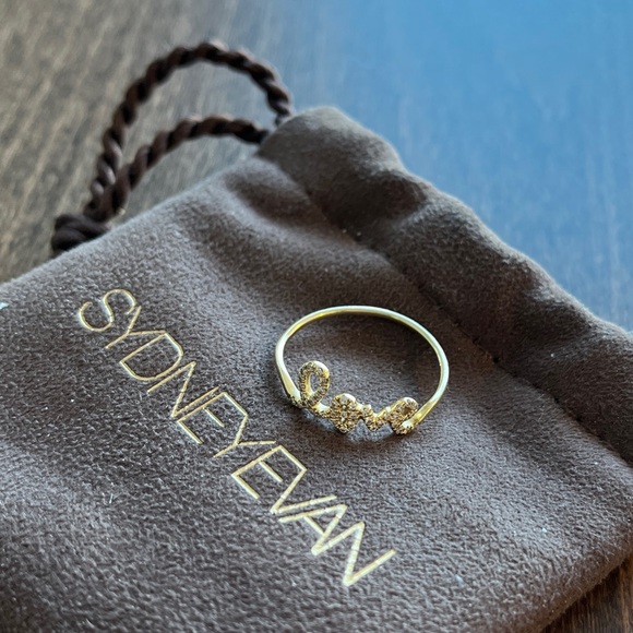 Sydney Evans 14k gold love ring - Picture 3 of 3